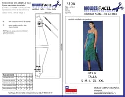 Vestido Escotado con Pabilos - vista 1