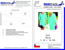 Vestido con Capa Escote en V - vista 1