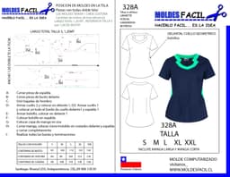 Delantal Cuello Geométrico con Bolsillos - vista 1