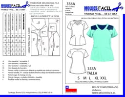 Blusa con Cuello en B Estilo Geométrico - vista 1