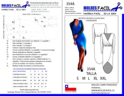 Vestido Cruzado Elasticado con Mangas - vista 1