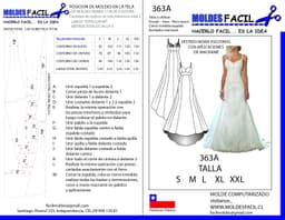 Vestido de novia escotado con aplicaciones de macramé - vista 1