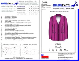 BLAZER CLASICO MUJER SIN SOLAPA - vista 1