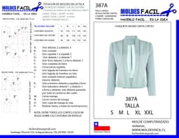 CHAQUETAS MUJER CORTA CON CORTES - vista 1