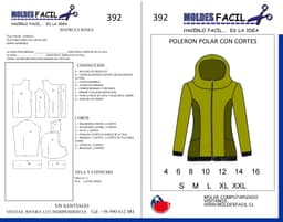 POLERON POLAR CON CORTES - vista 1