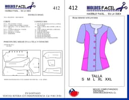 Blusa Delantal Corte Princesa - vista 1