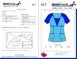 Blusa Enfermera Manga Raglan - vista 1