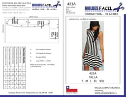 Vestido Recto con Faldón Recogido - vista 1