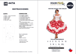 Vestido de Huasa con Vuelos - vista 1