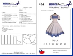 Vestido de Huasa Bicolor - vista 1