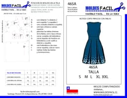 Vestido Corte Princesa Con Tablas - vista 1