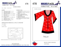 Vestido Oriental - vista 1