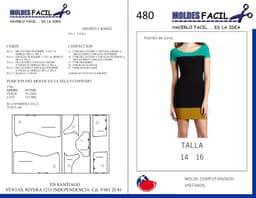Vestido de lycra - vista 1