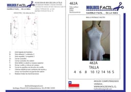 Malla patinaje halter - vista 1
