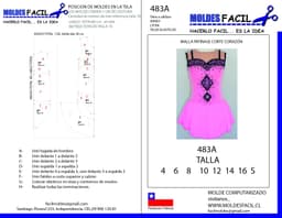 Malla patinaje corte corazón - vista 1
