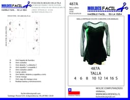 Malla patinaje escote corazón con mangas - vista 1