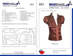 BLUSA CON CORTES MANGA CORTA - vista 1