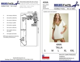 Vestido Recogido Con Escote En V - vista 1