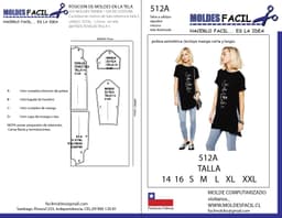 POLERA ASIMETRICA (INCLUYE MANGA CORTA Y LARGA) - vista 1