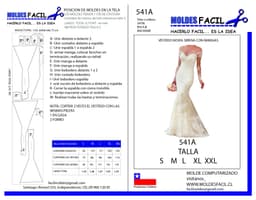 Vestido de novia sirena con mangas - vista 1