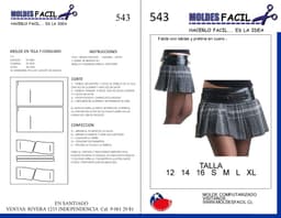 Falda emo escoces - vista 1