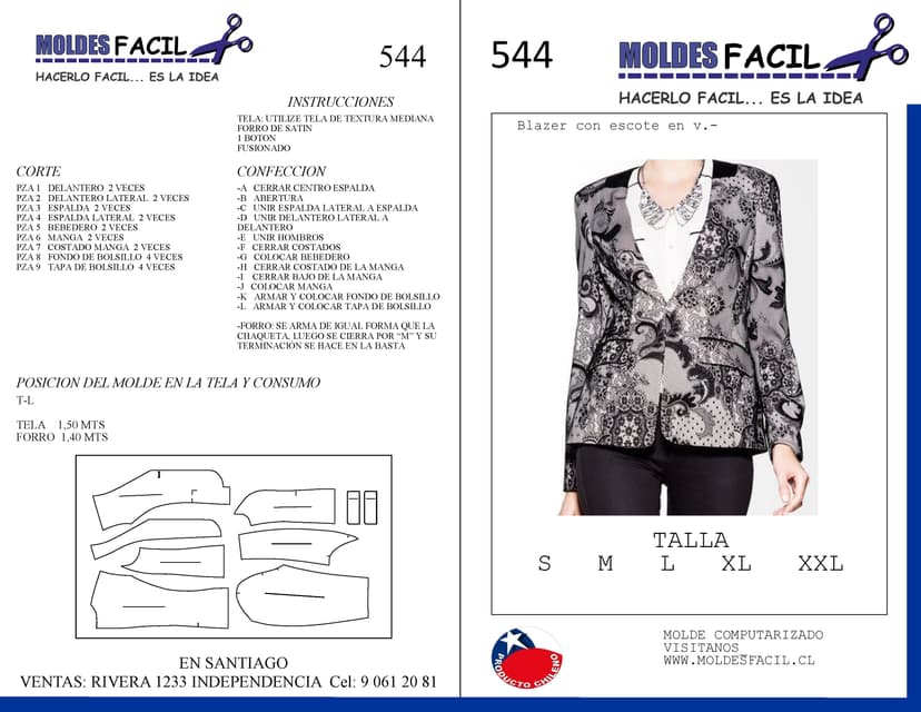 BLAZER ESTAMPADO