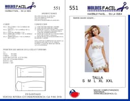 Vestido Blanco Con Gaza - vista 1