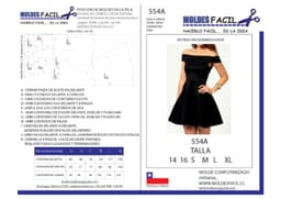 Vestido Sin Hombros Evasé - vista 1