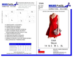 Vestido Corte Princesa Falda Con Pliegues - vista 1