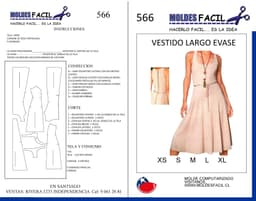 Vestido Largo Evasé - vista 1
