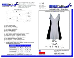 Vestido Escote En V Delante Y Espalda - vista 1