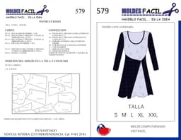 Vestido Corto Combinado - vista 1