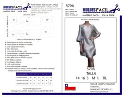 Vestido Con Pliegues - vista 1