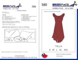 Vestido Escote Bucha Al Sesgo - vista 1