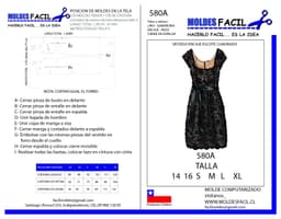 Vestido Encaje Escote Cuadrado - vista 1