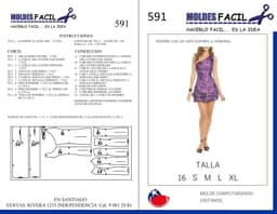 Vestido Corto De Dos Pisos - vista 1