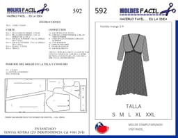 Vestido Manga Tres Cuartos - vista 1
