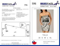 Vestido Corto Metalizado - vista 1