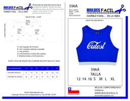 Crop top deportivo - vista 1