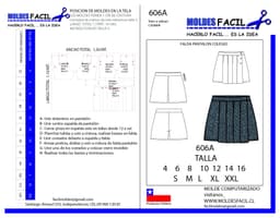 Falda pantalon colegio - vista 1