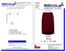 Falda tulipan - vista 1