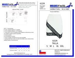 Falda asimetrica - vista 1