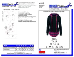 Poleron con gorro con basta en forma - vista 1