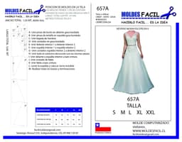 Vestido de novia escote en V - vista 1