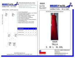 Vestido recto con pliegues ancho - vista 1