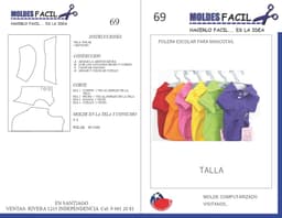 Polera escolar para mascotas - vista 1