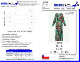 Vestido Cruzado Largo - vista 1