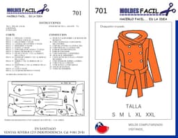CHAQUETON CRUZADO DE POLAR - vista 1