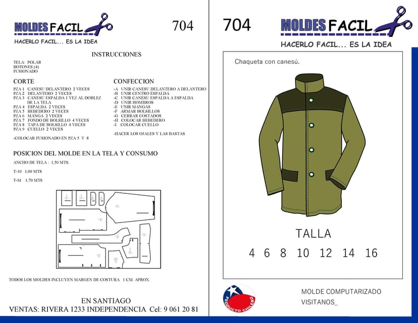 CHAQUETON DE POLAR