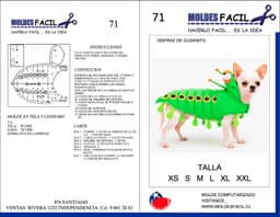 Disfraz de gusanito para mascota - vista 1